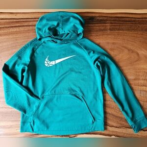 Youth Nike Therma-Fit Green White Swoosh Hoodie XL
